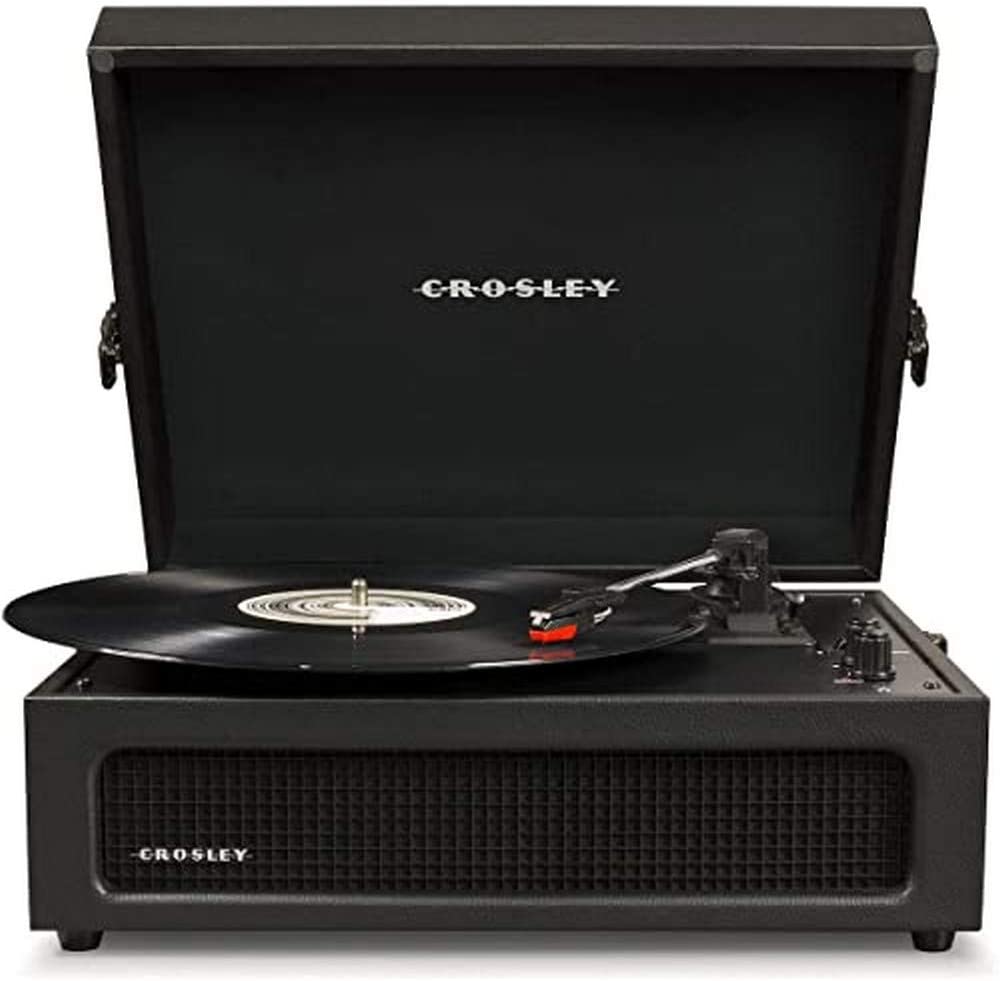 Crosley CR8017A Voyager - Tocadiscos estéreo, color negro
