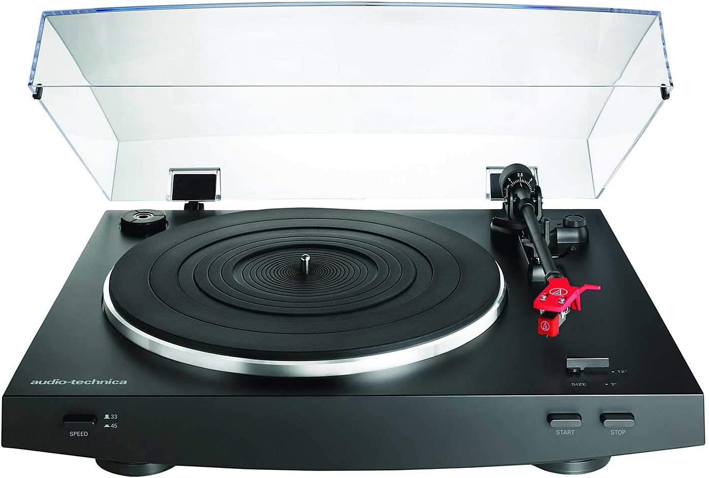 Audio-Technica AT-LP3BK Giradiscos de Alta Fidelidad Automático de Tracción por Correa

